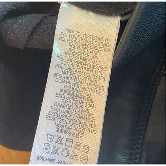 Free People Midnight Vegan Leather Pull On Pants - Picture 5 of 5